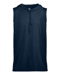 Badger 4108 Men's B-Core Sleeveless Hooded T-Shirt - Navy - front