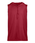 Badger 4108 Men's B-Core Sleeveless Hooded T-Shirt - Red - front