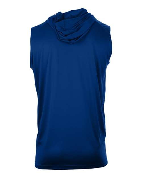 Badger 4108 Men's B-Core Sleeveless Hooded T-Shirt - Royal - back