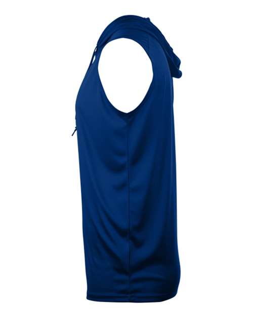 Badger 4108 Men's B-Core Sleeveless Hooded T-Shirt - Royal - side