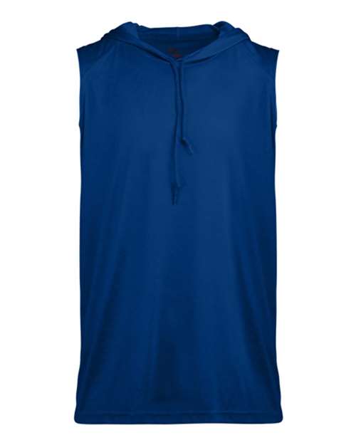 Badger 4108 Men's B-Core Sleeveless Hooded T-Shirt - Royal - front