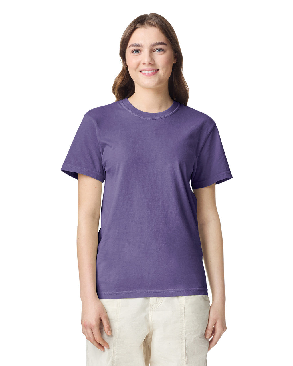 Comfort Colors C1717 Garment-Dyed Heavyweight T-Shirt - Grape - model front
