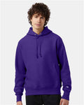 Champion S101 Unisex Reverse Weave Hooded Sweatshirt - Purple - model front