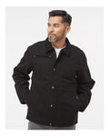 DRI DUCK 5091 Men's Rambler Boulder Cloth Jacket - Black - model front