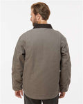 DRI DUCK 5091 Men's Rambler Boulder Cloth Jacket - Gravel - model back
