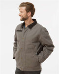 DRI DUCK 5091 Men's Rambler Boulder Cloth Jacket - Gravel - model side