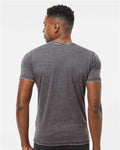 J. America 8115 Unisex Zen Jersey T-Shirt - Dark Smoke - model back