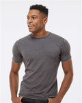 J. America 8115 Unisex Zen Jersey T-Shirt - Dark Smoke - model front