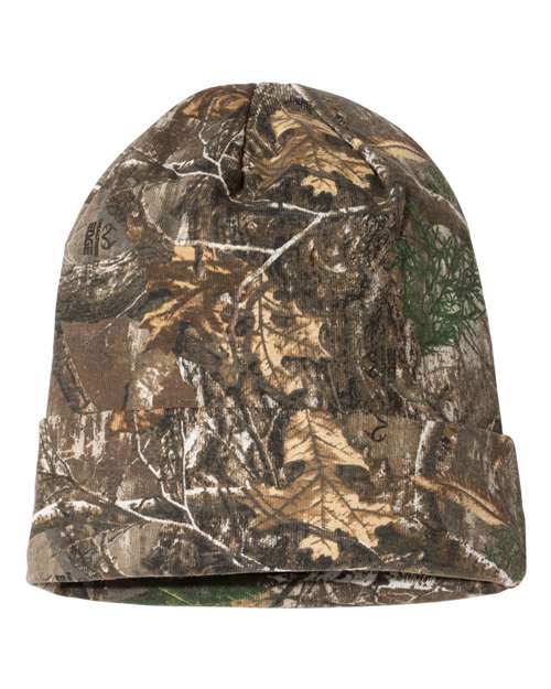 Kati LCB12 12" Licensed Camo Cuffed Beanie - Realtree Edge - front