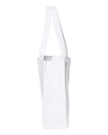Q-Tees Q1000 12L Gussetted Shopping Bag - White - side