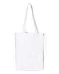Q-Tees Q1000 12L Gussetted Shopping Bag - White - front