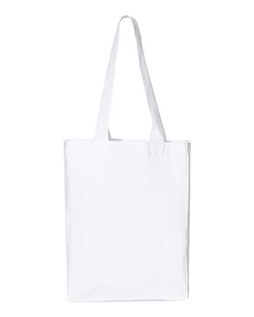 Q-Tees Q1000 12L Gussetted Shopping Bag - White - front