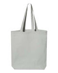 Q-Tees QTBG 12L Economical Tote - Grey - front