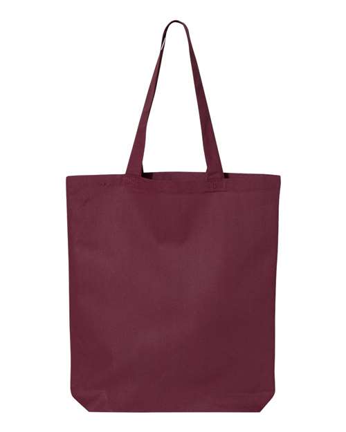 Q-Tees QTBG 12L Economical Tote - Maroon - front