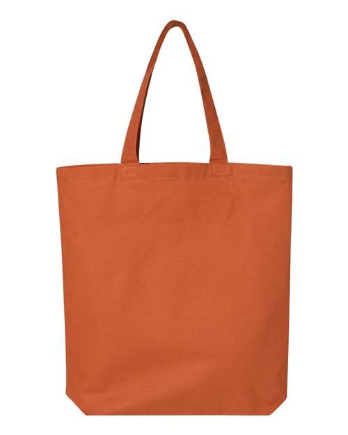 Q-Tees QTBG 12L Economical Tote - Texas Orange - back