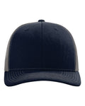 Richardson 112 Snapback Trucker Cap - Navy/ Charcoal - front