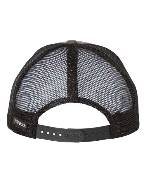 DRI DUCK 3458 Territory Trucker Cap - Charcoal - back