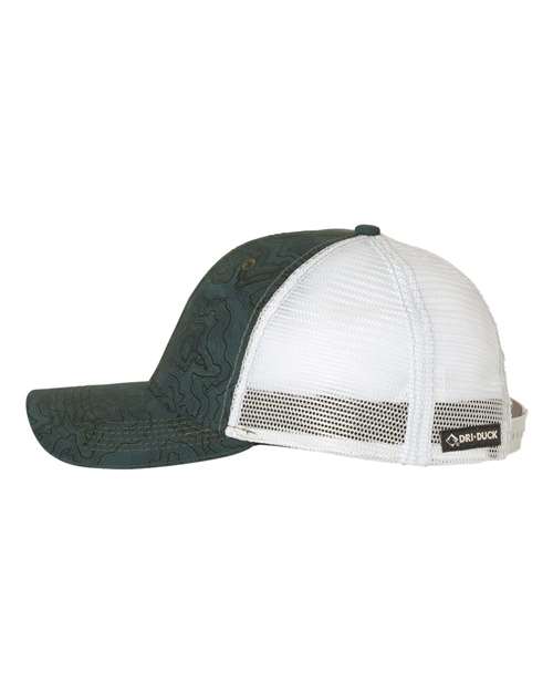 DRI DUCK 3458 Territory Trucker Cap - Forest - side