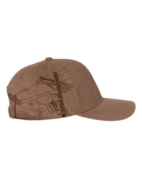 DRI DUCK 3345 Lineman Cap - Field Khaki - side
