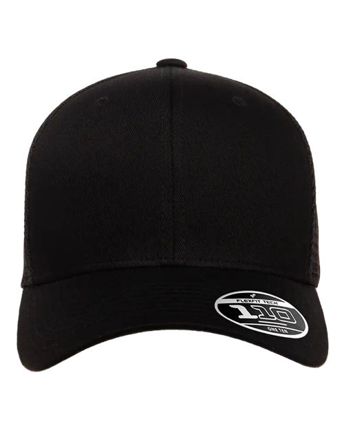 Flexfit 110M 110 Mesh-Back Cap - Black - front