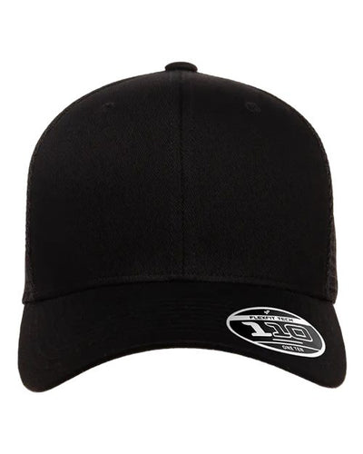 Flexfit 110M 110 Mesh-Back Cap - Black - front