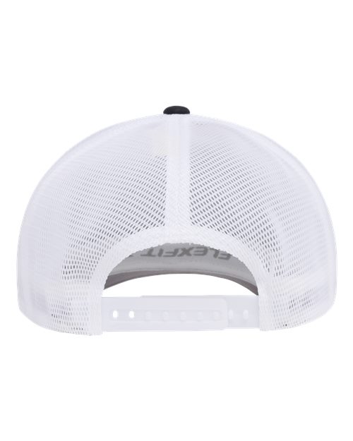 Flexfit 110M 110 Mesh-Back Cap - Black/ White - back
