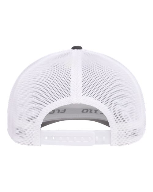 Flexfit 110M 110 Mesh-Back Cap - Charcoal/ White - back