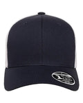 Flexfit 110M 110 Mesh-Back Cap - Navy/ White - front