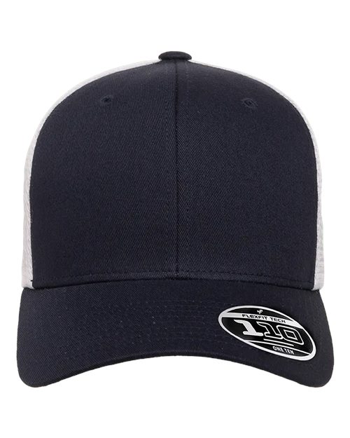 Flexfit 110M 110 Mesh-Back Cap - Navy/ White - front