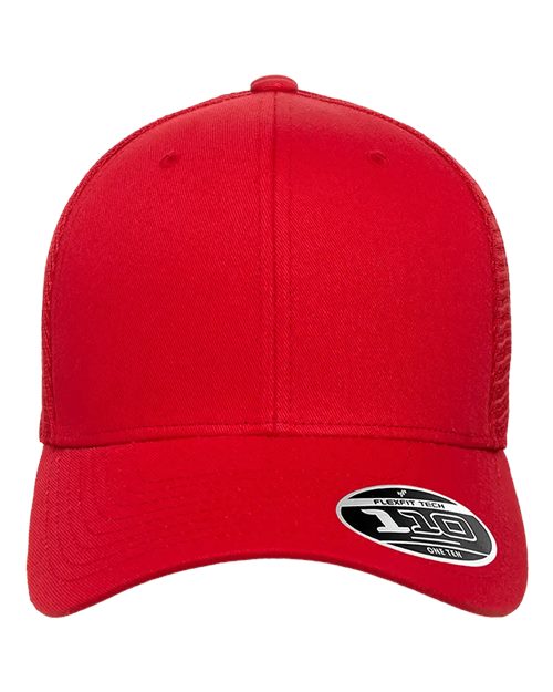 Flexfit 110M 110 Mesh-Back Cap - Red - front