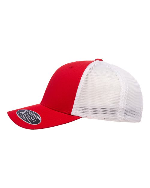 Flexfit 110M 110 Mesh-Back Cap - Red/ White - side