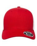 Flexfit 110M 110 Mesh-Back Cap - Red/ White - front
