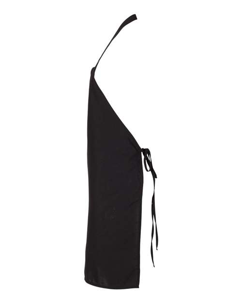 Q-Tees Q4010 Bib Apron - Black - side