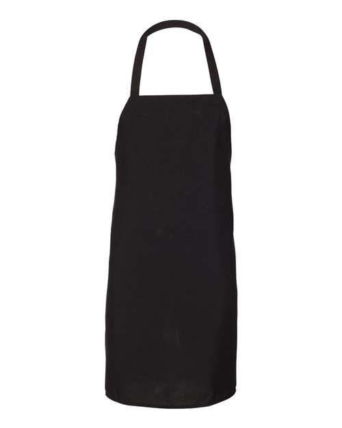 Q-Tees Q4010 Bib Apron - Black - front