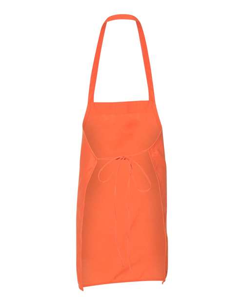 Q-Tees Q4010 Bib Apron - Orange - back