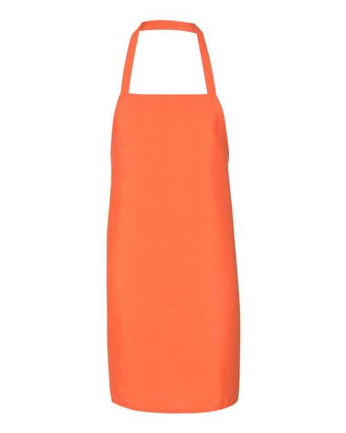 Q-Tees Q4010 Bib Apron - Orange - front
