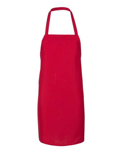 Q-Tees Q4010 Bib Apron - Red - front