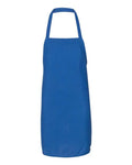 Q-Tees Q4010 Bib Apron - Royal - front