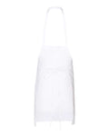 Q-Tees Q4010 Bib Apron - White - back