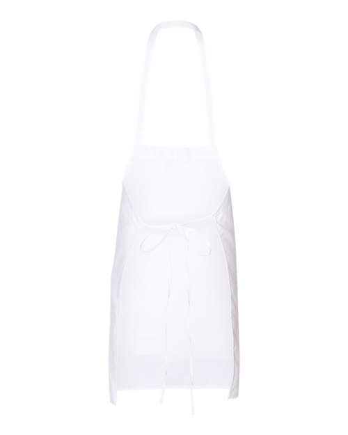 Q-Tees Q4010 Bib Apron - White - back