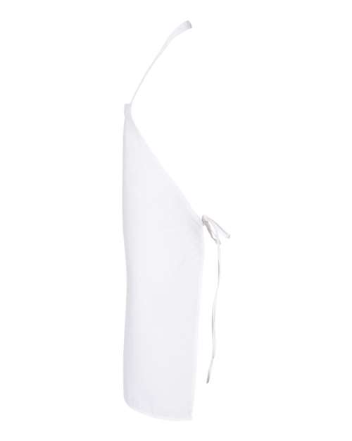 Q-Tees Q4010 Bib Apron - White - side