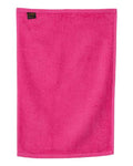 Q-Tees T200 Hemmed Hand Towel - Hot Pink - back