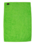 Q-Tees T200 Hemmed Hand Towel - Lime - back