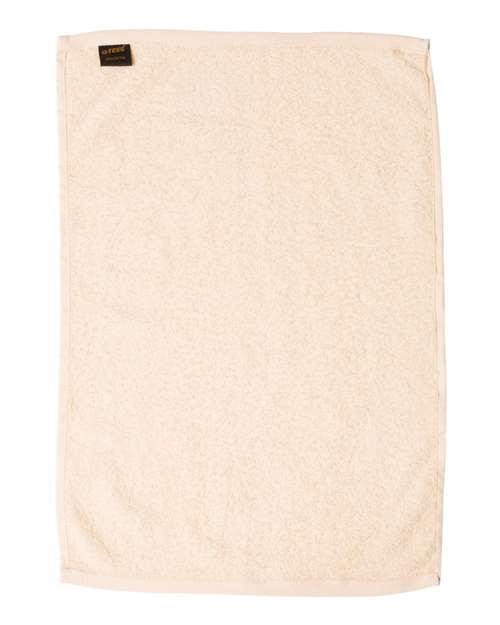Q-Tees T200 Hemmed Hand Towel - Natural - back