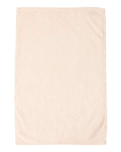 Q-Tees T200 Hemmed Hand Towel - Natural - front