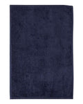Q-Tees T200 Hemmed Hand Towel - Navy - front