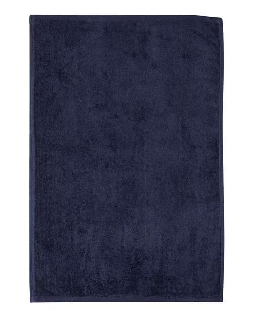 Q-Tees T200 Hemmed Hand Towel - Navy - front