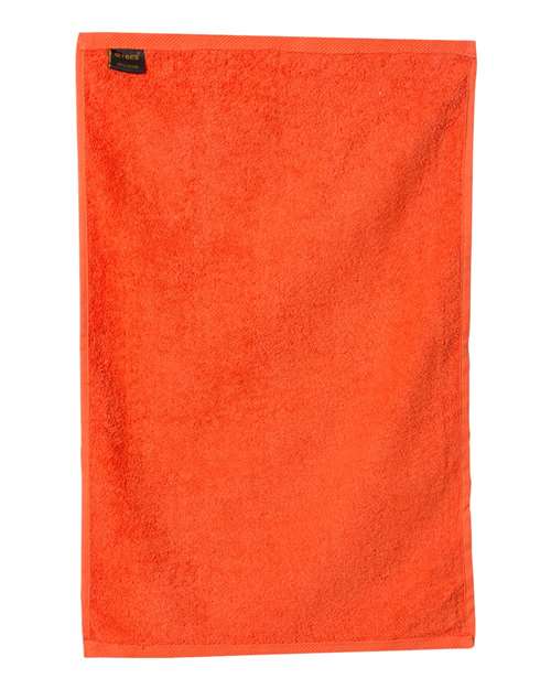 Q-Tees T200 Hemmed Hand Towel - Orange - back