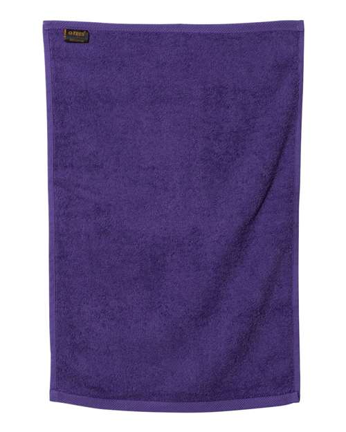 Q-Tees T200 Hemmed Hand Towel - Purple - back