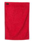 Q-Tees T200 Hemmed Hand Towel - Red - back